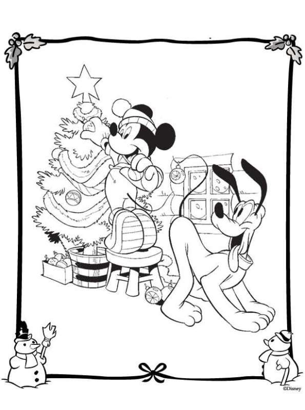 Kleurplaat Disney Kerst Images and Photos finder